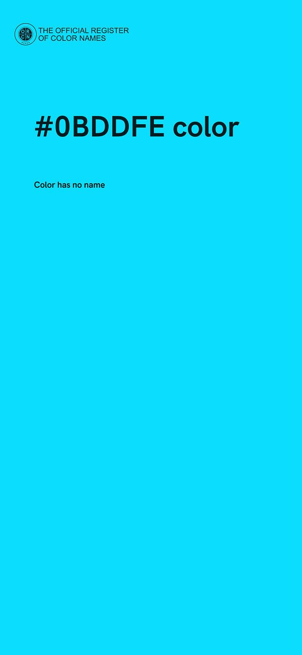 #0BDDFE color image