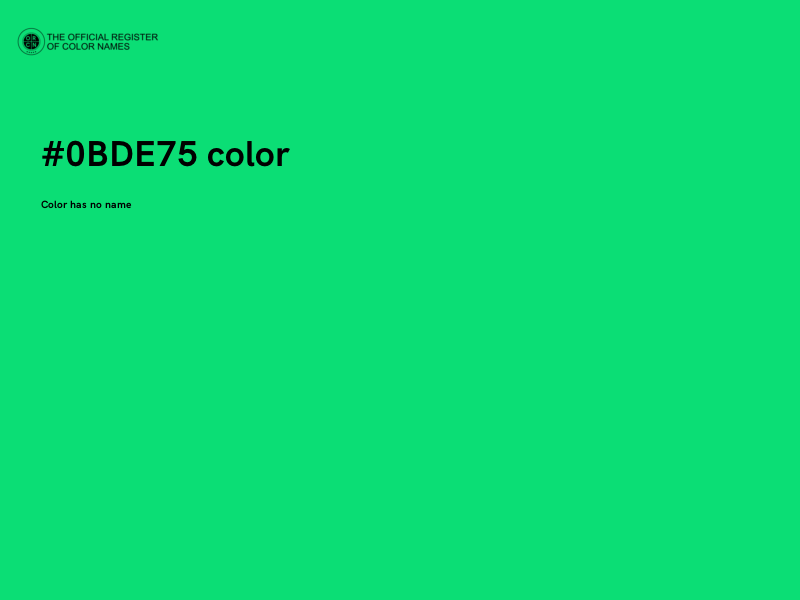 #0BDE75 color image