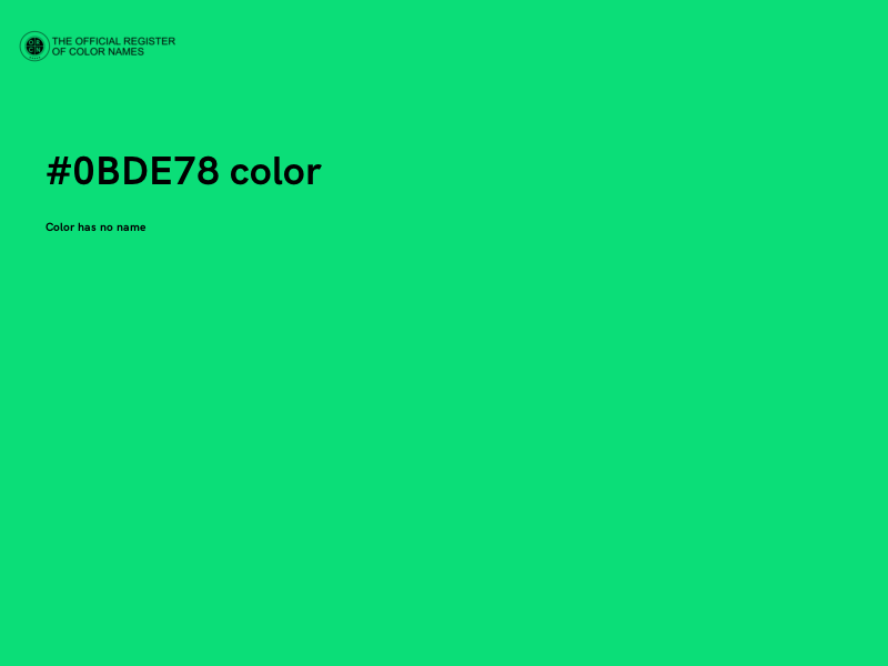 #0BDE78 color image