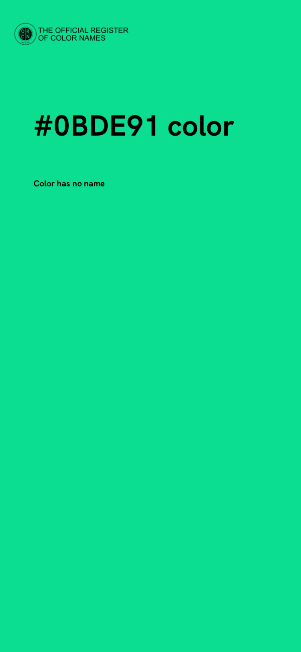 #0BDE91 color image
