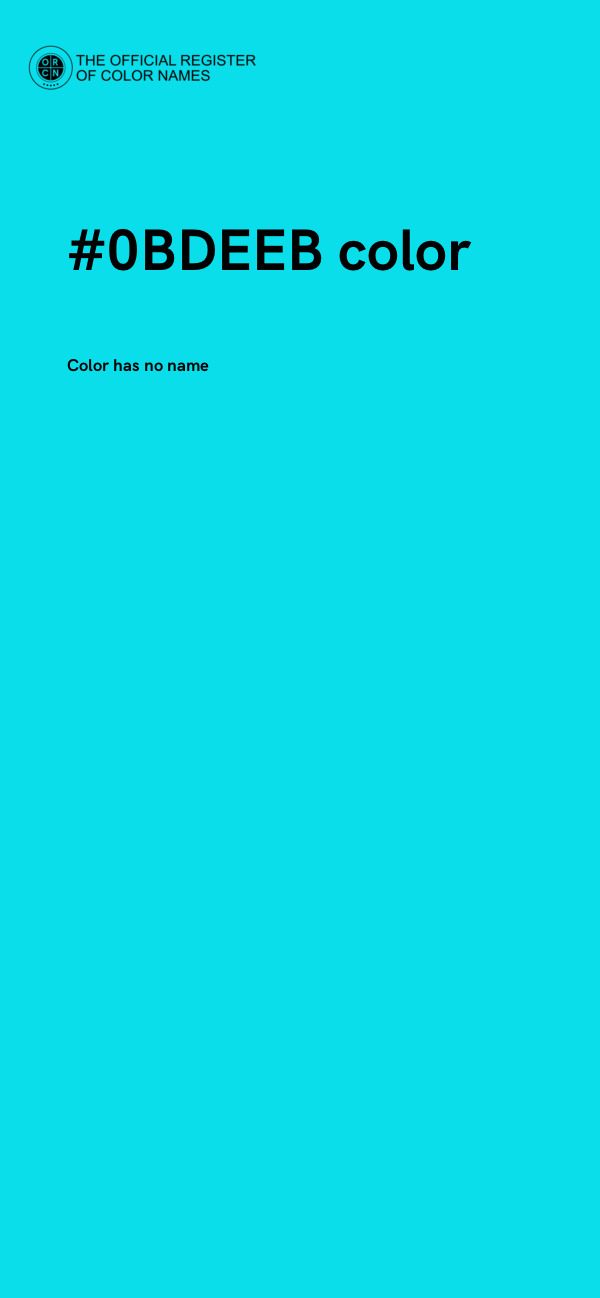 #0BDEEB color image