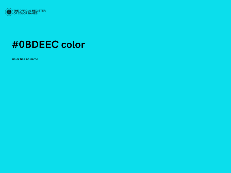 #0BDEEC color image