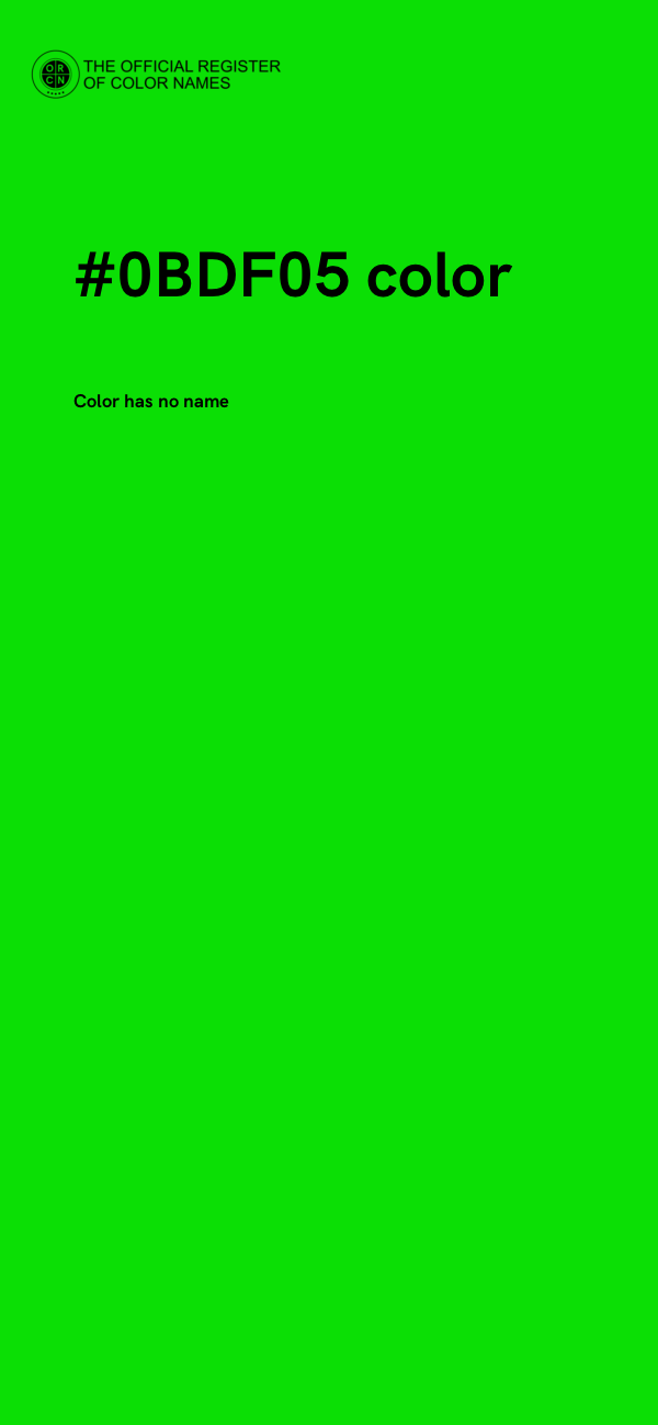 #0BDF05 color image