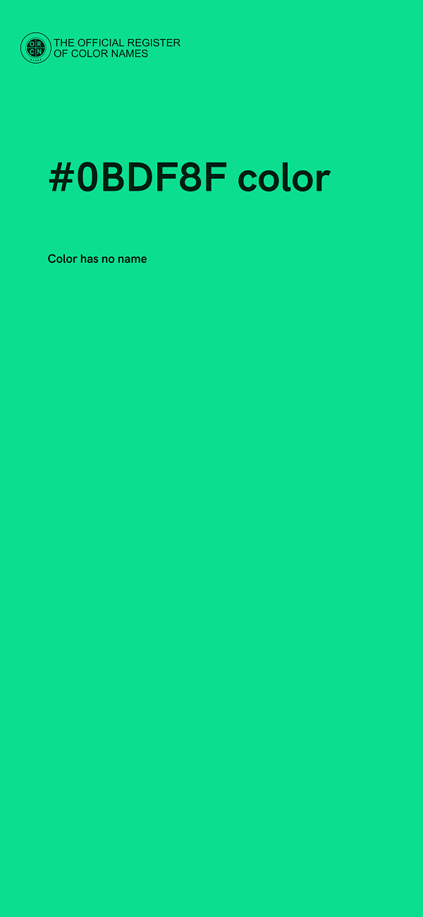#0BDF8F color image