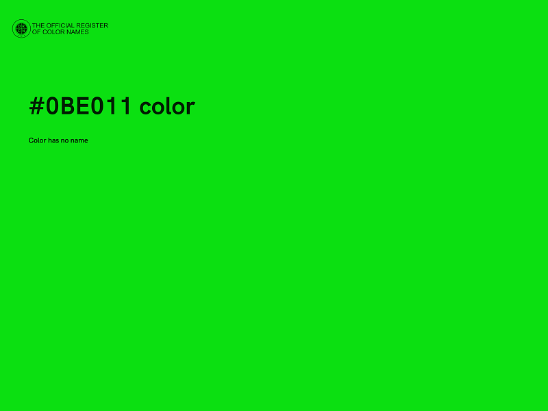 #0BE011 color image