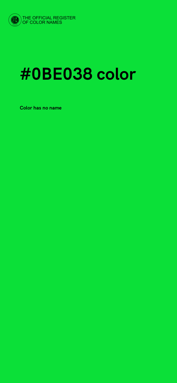 #0BE038 color image
