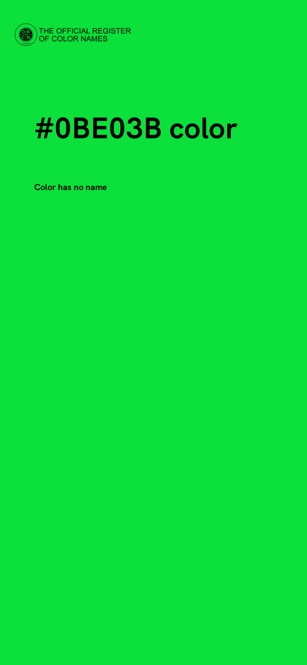 #0BE03B color image