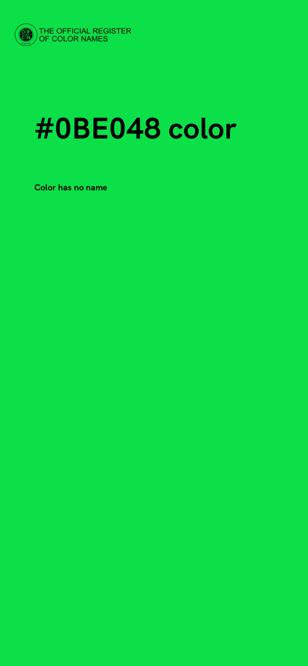#0BE048 color image