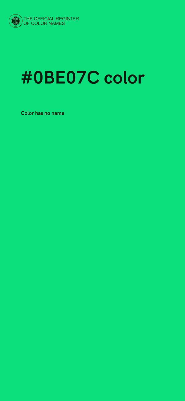 #0BE07C color image