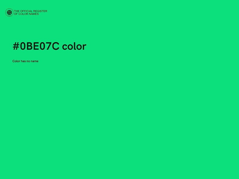 #0BE07C color image