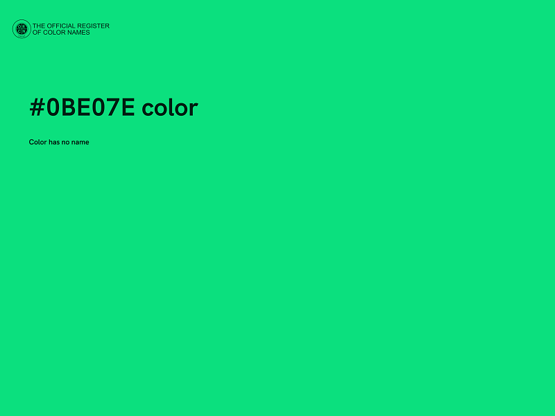 #0BE07E color image