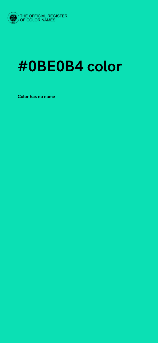 #0BE0B4 color image