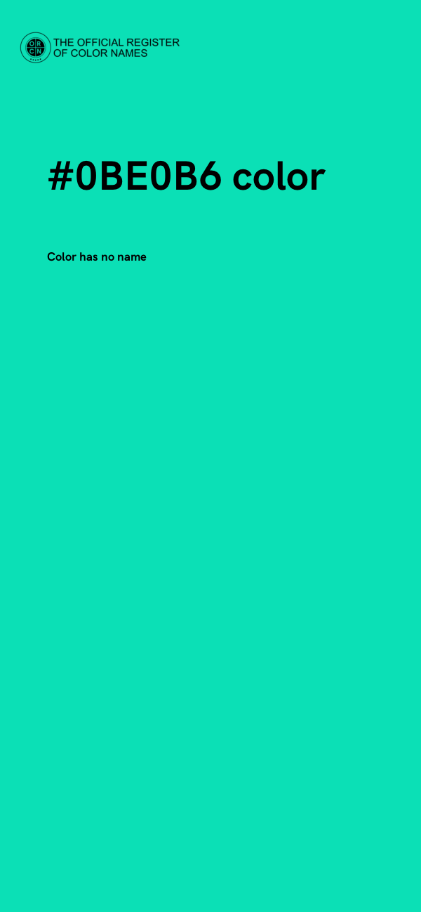 #0BE0B6 color image