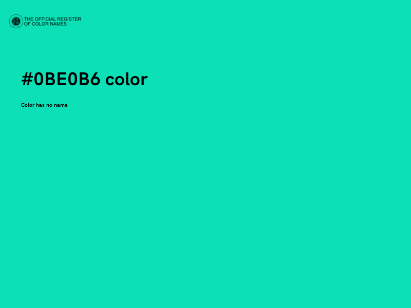 #0BE0B6 color image