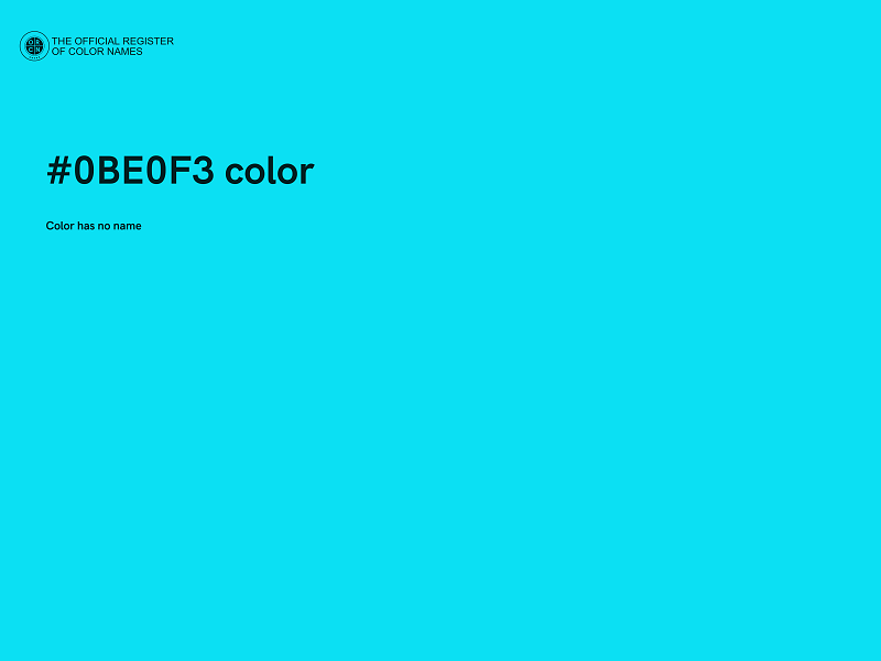 #0BE0F3 color image