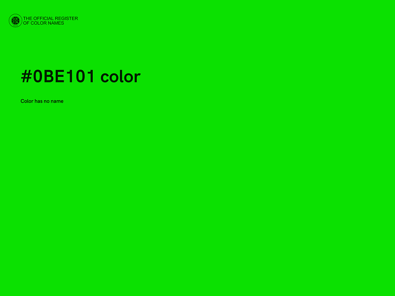 #0BE101 color image