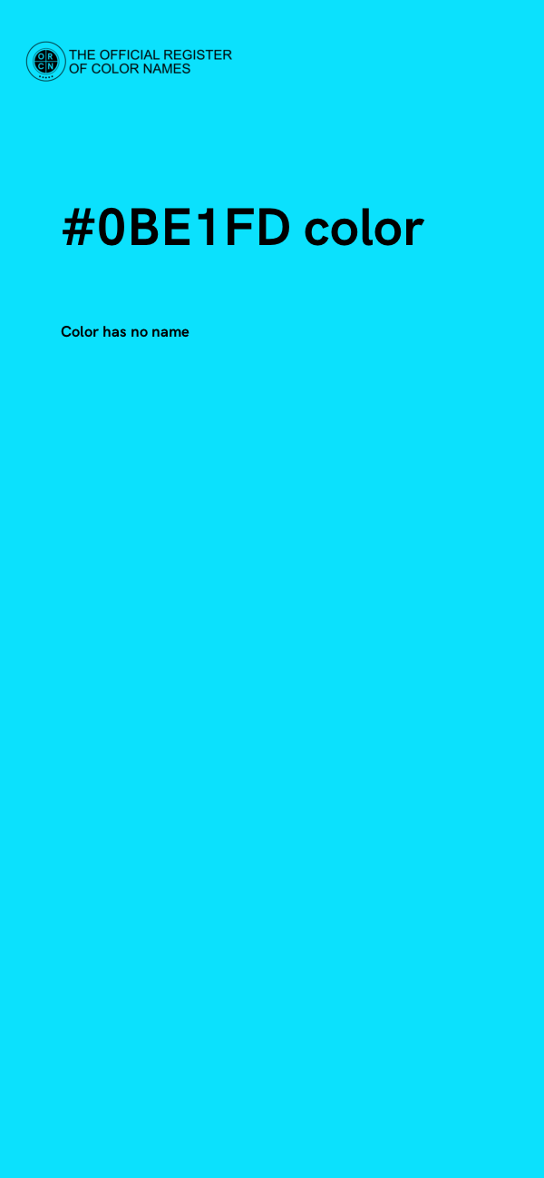 #0BE1FD color image