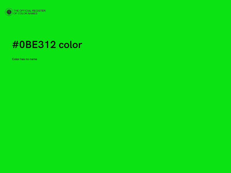 #0BE312 color image