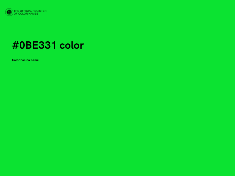 #0BE331 color image