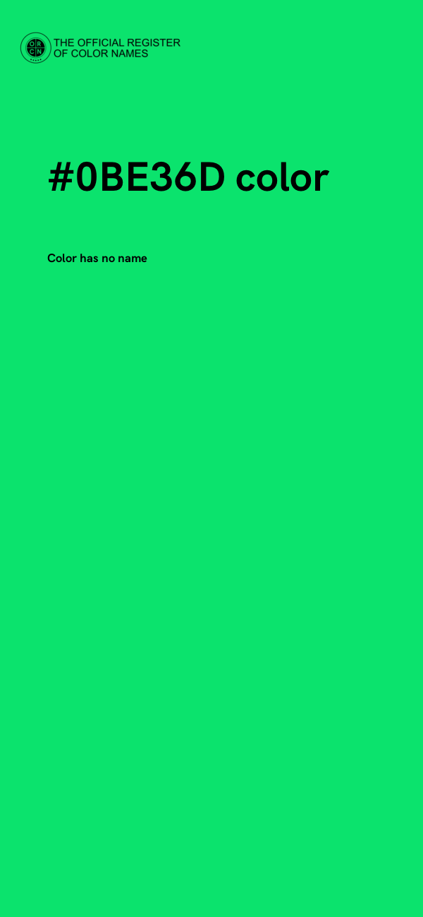 #0BE36D color image