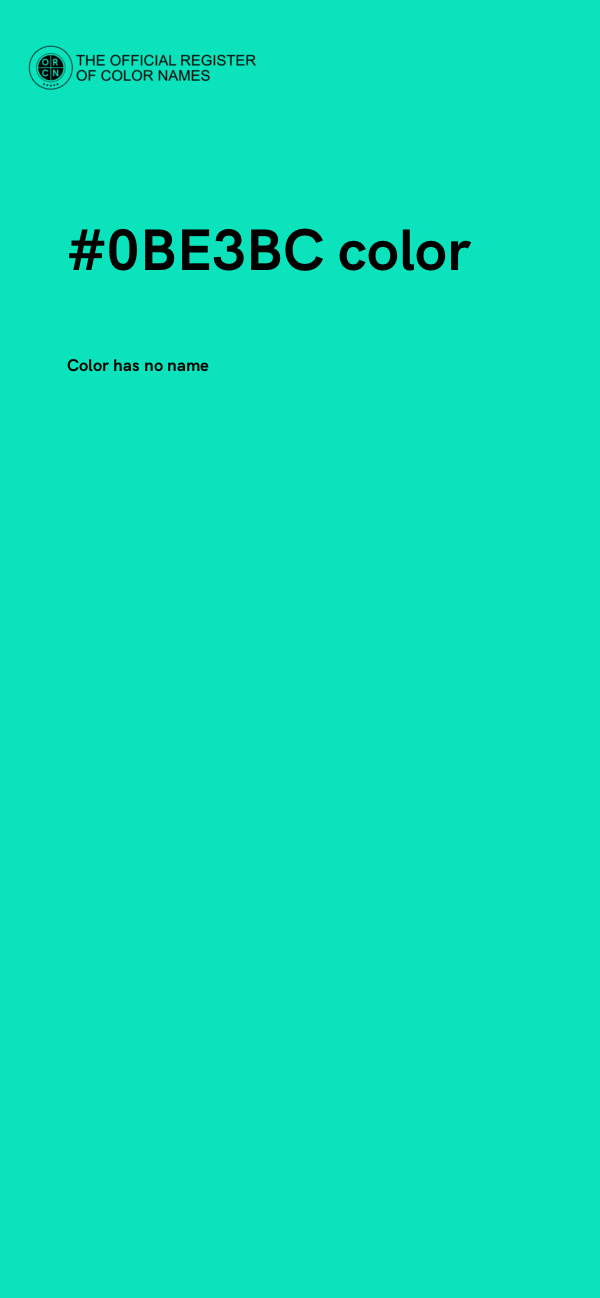 #0BE3BC color image