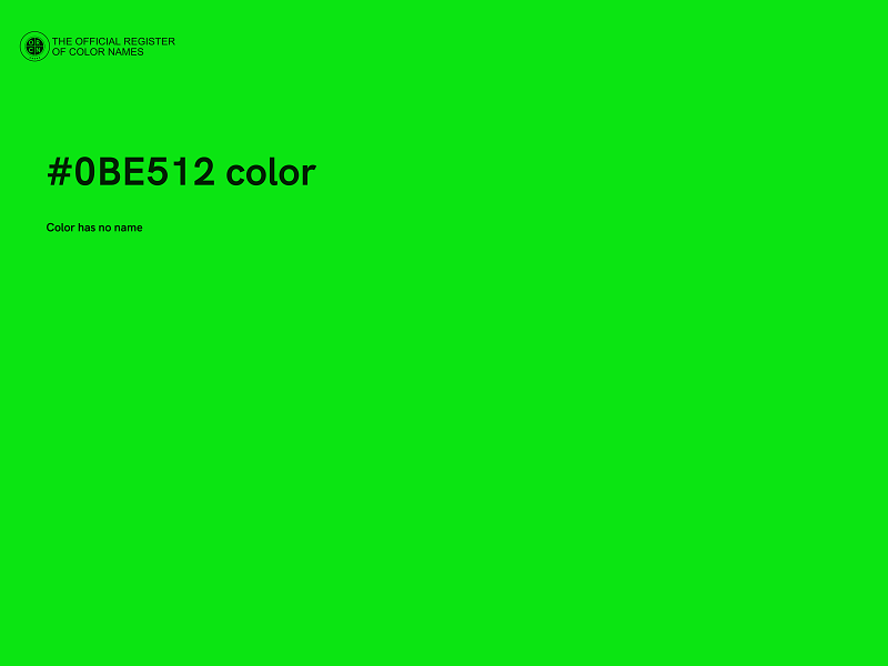 #0BE512 color image