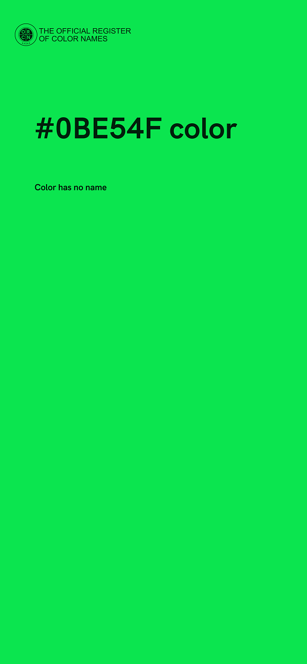 #0BE54F color image