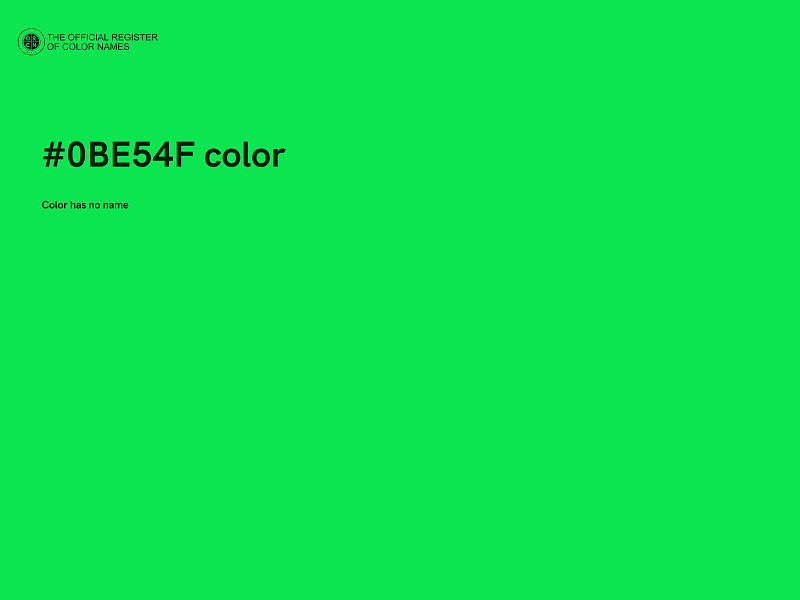 #0BE54F color image