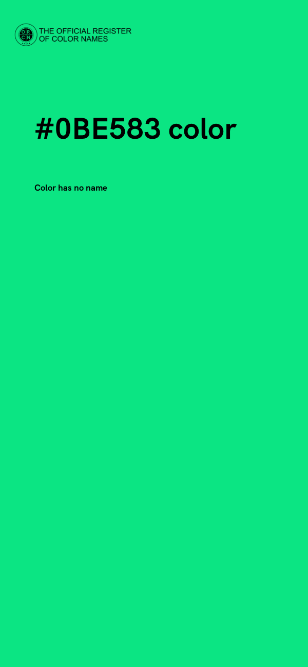 #0BE583 color image