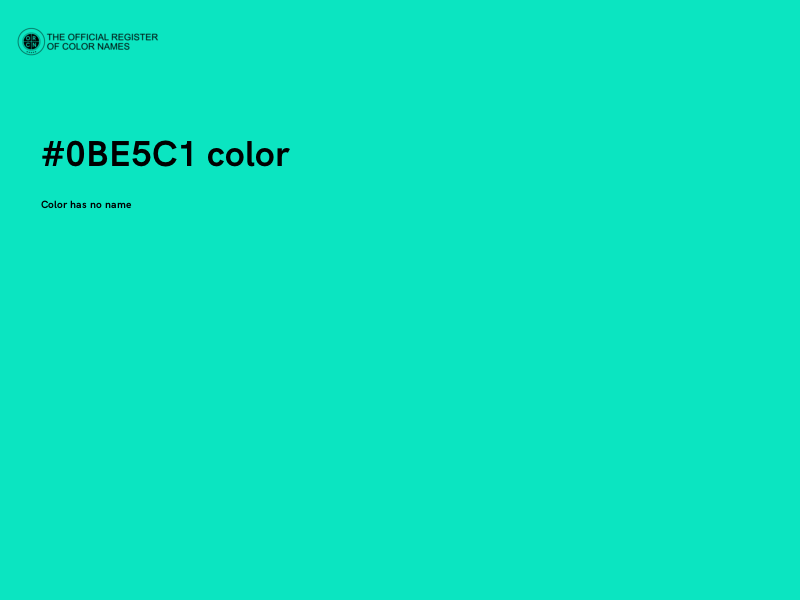 #0BE5C1 color image