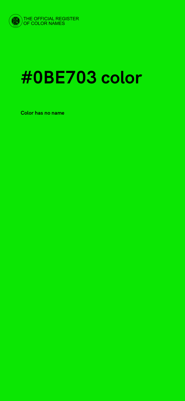 #0BE703 color image
