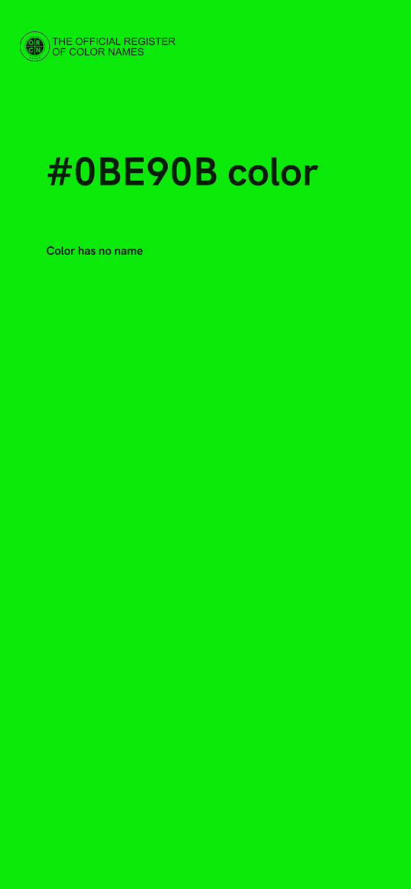 #0BE90B color image