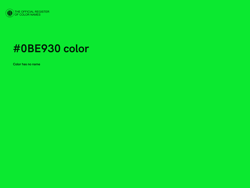 #0BE930 color image