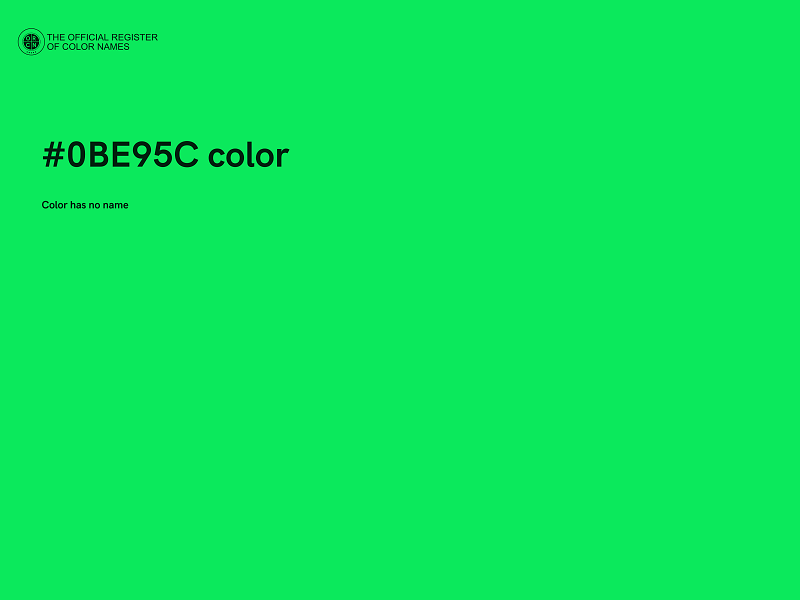 #0BE95C color image