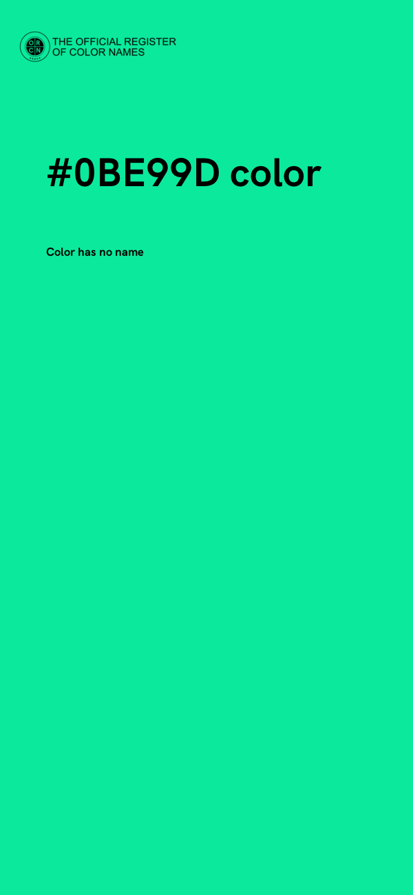 #0BE99D color image