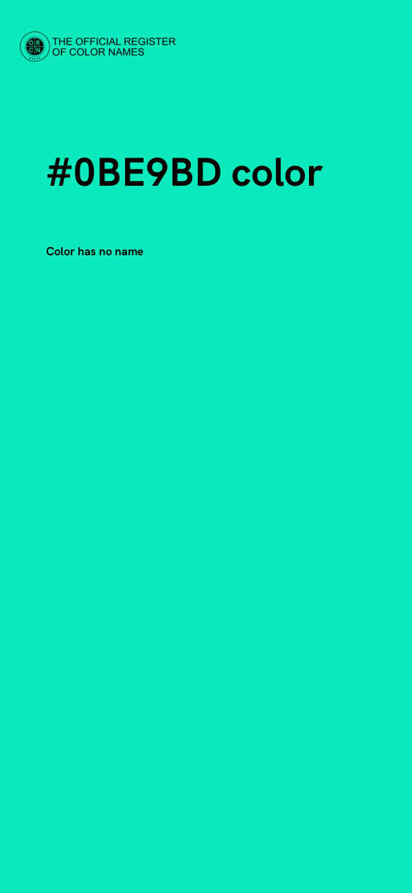 #0BE9BD color image