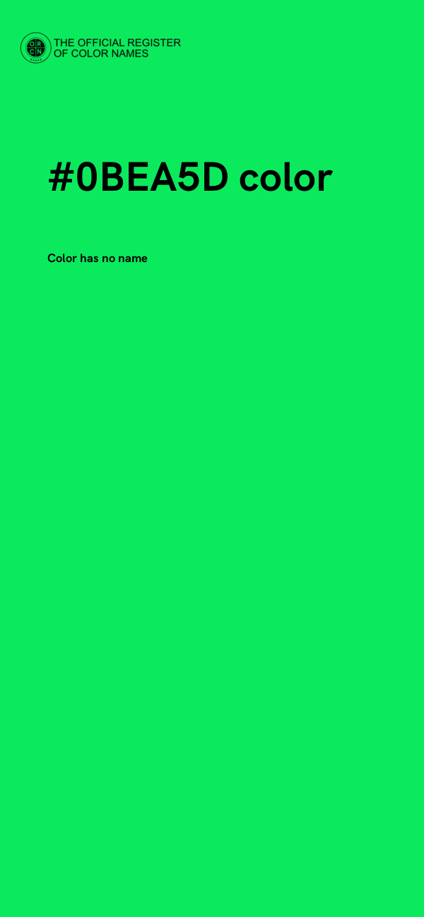 #0BEA5D color image