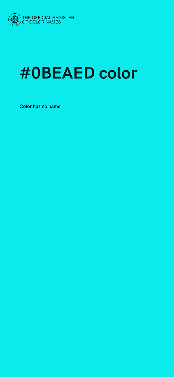 #0BEAED color image