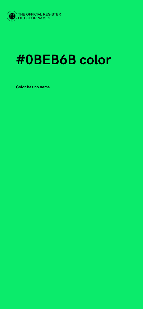 #0BEB6B color image