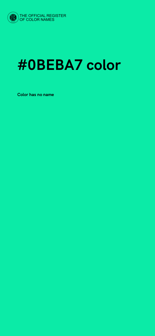#0BEBA7 color image