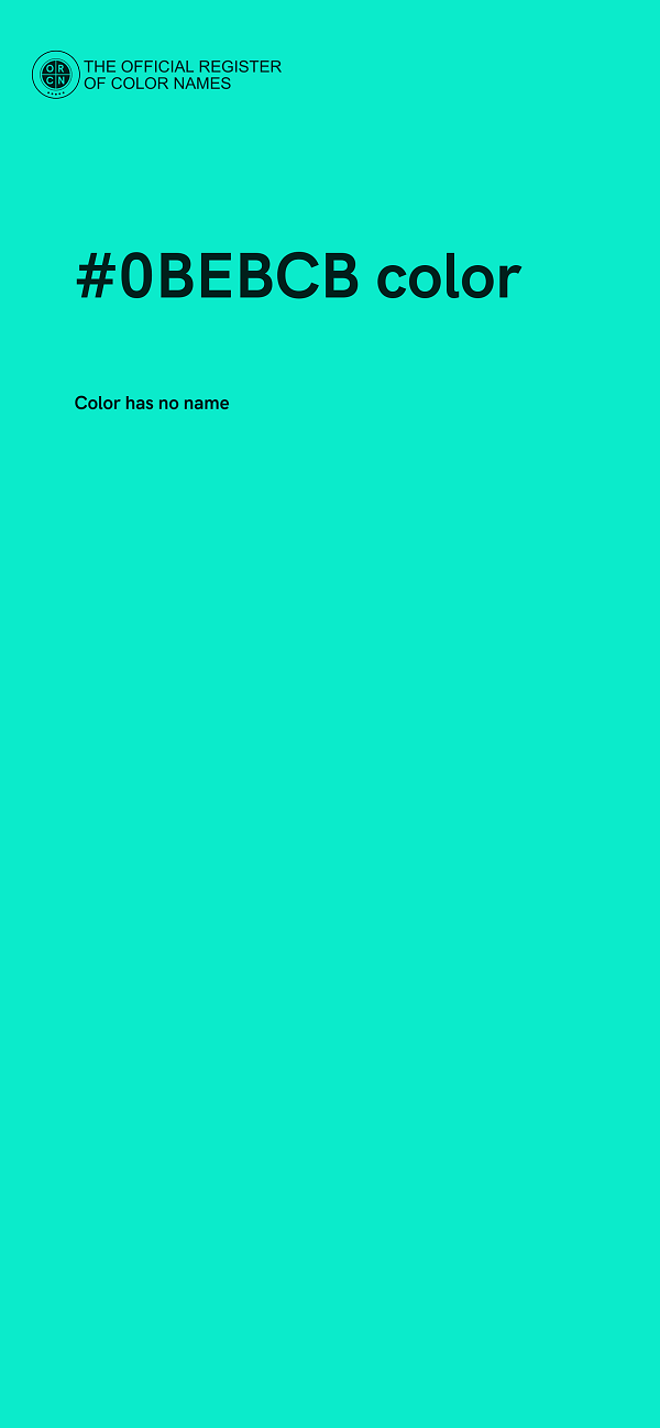 #0BEBCB color image