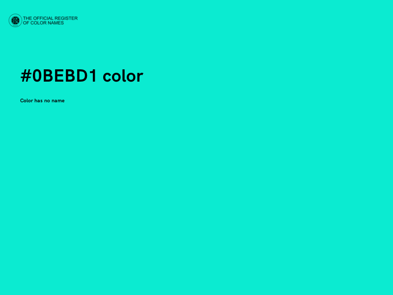 #0BEBD1 color image