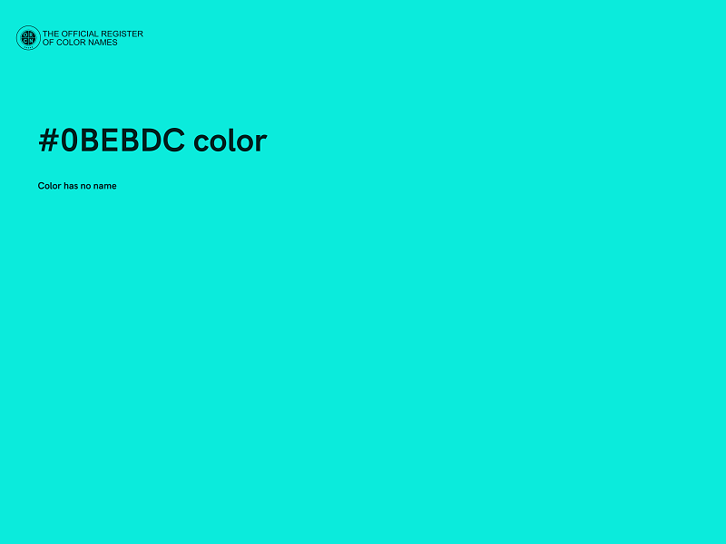 #0BEBDC color image