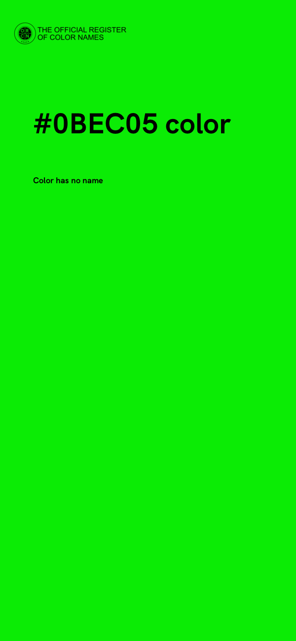 #0BEC05 color image
