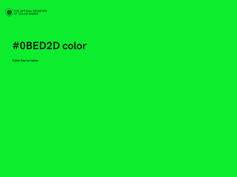 #0BED2D color image