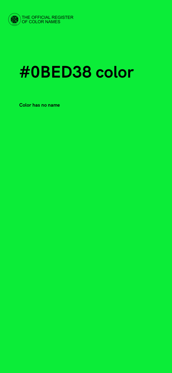#0BED38 color image