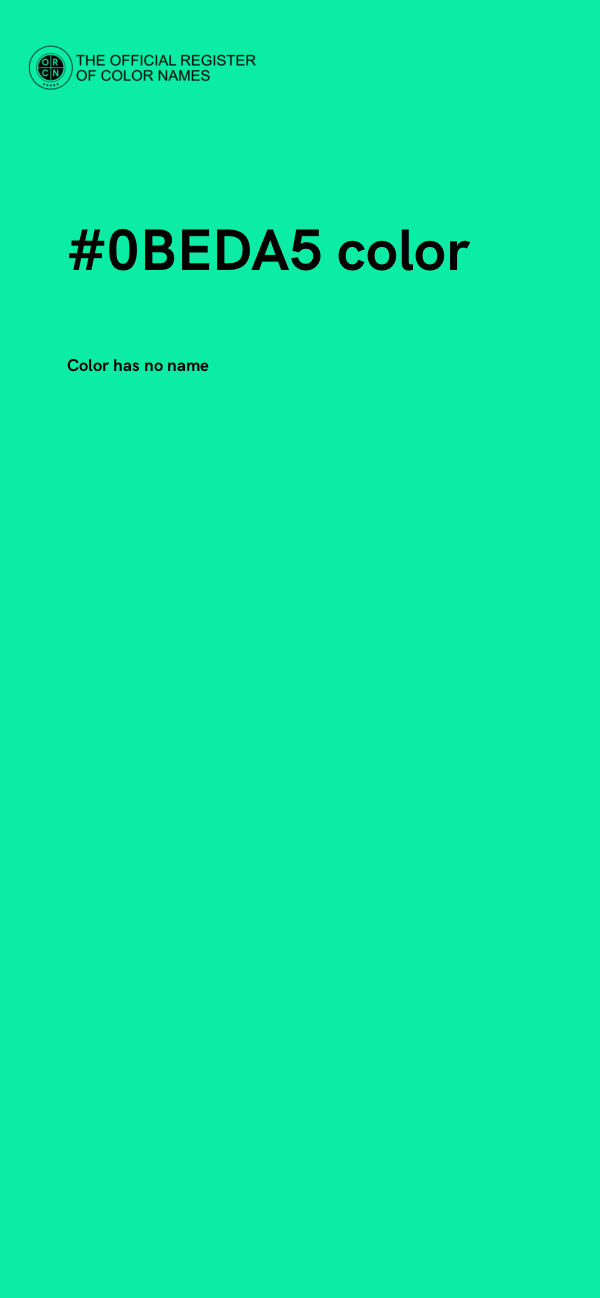 #0BEDA5 color image