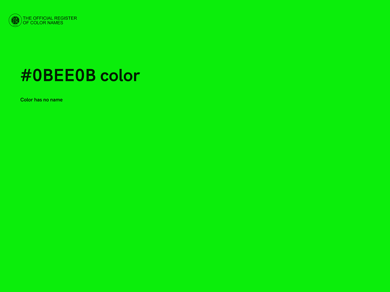 #0BEE0B color image