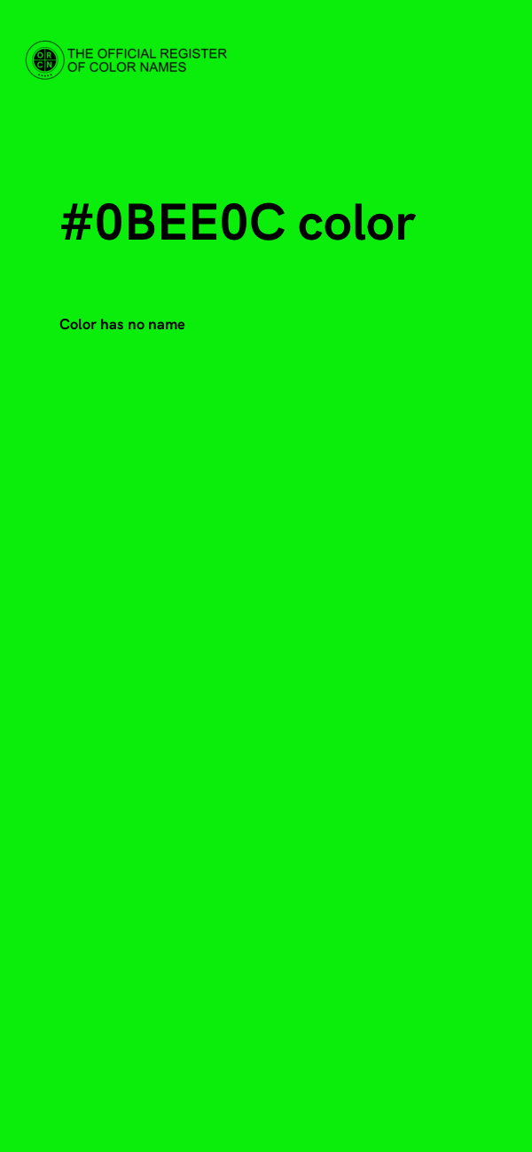 #0BEE0C color image