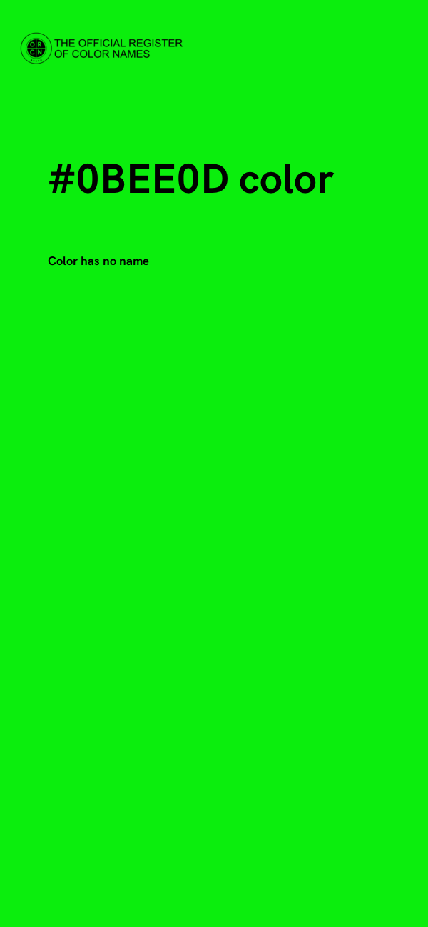 #0BEE0D color image